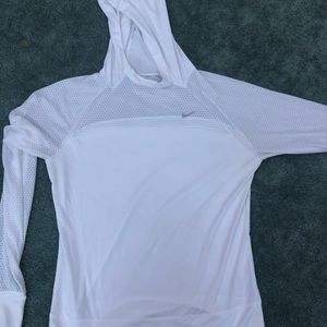 white nike hoodie
